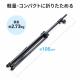 スピーカースタンド 高さ調整123～200cm UNC3/8コネクタ UNC1/4コネクタ 耐荷重20kg