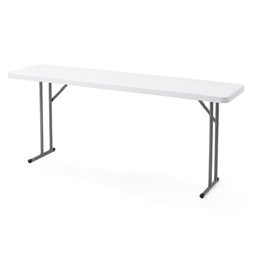 折りたたみ会議テーブル(W1800mm・D450mm・樹脂天板・折りたたみ式