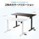 電動昇降デスク 昇降デスク パソコンデスク 作業台 幅120cm 奥行60cm 高さ73cm~118cm モニターアーム対応 スタンダードタイプ ホワイト