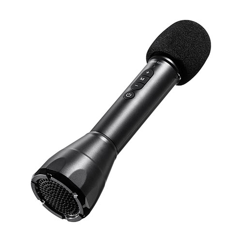 拡声器 マイク型 無線 スピーカー一体 Bluetooth対応 8W ストラップ付