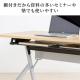【アウトレット】折りたたみテーブル 学習塾机 天板幅100cm 天板奥行60cm キャスター付き 中棚付き 幕板付き 木目調 選挙グッズ ホワイト 100-FD019W