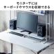 デスクラック(机上ラック・クランプ固定・2段・木製・幅100cm)