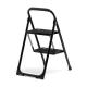 【アウトレット】脚立 踏み台 折りたたみ 滑り止め付き 持ち手付き 手すり付き 2段 黒