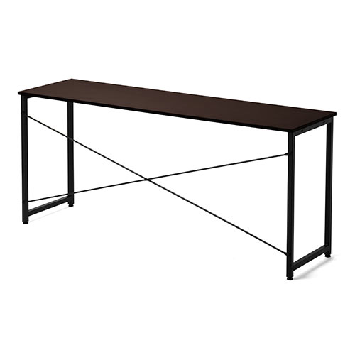 シンプルワークデスク 幅160cm 奥行45cm ブラウン / 100-DESKF026BR