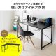 【アウトレット】シンプルワークデスク 幅100cm 奥行60cm ブラック