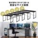 【アウトレット】シンプルワークデスク 幅100cm 奥行60cm ブラック