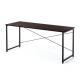 【アウトレット】シンプルワークデスク (ブラウン・パソコンデスク・横幅160cm・奥行60cm)