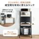 【アウトレット】パソコンラック パソコンデスク 木目調 幅65cm 耐荷重100kg 収納棚付 キャスター付 マウステーブル付 スリム