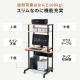 【アウトレット】パソコンラック パソコンデスク 木目調 幅65cm 耐荷重100kg 収納棚付 キャスター付 マウステーブル付 スリム