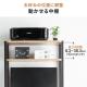 【アウトレット】パソコンラック パソコンデスク 木目調 幅65cm 耐荷重100kg 収納棚付 キャスター付 マウステーブル付 スリム