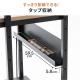 【アウトレット】パソコンラック パソコンデスク 木目調 幅65cm 耐荷重100kg 収納棚付 キャスター付 マウステーブル付 スリム