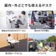 折りたたみテーブル 折りたたみデスク ミーティングテーブル 樹脂天板 屋外 軽量 幅86×奥行86×高さ74cm