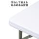 折りたたみテーブル 折りたたみデスク ミーティングテーブル 樹脂天板 屋外 軽量 幅86×奥行86×高さ74cm