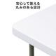 折りたたみテーブル 折りたたみデスク ミーティングテーブル 樹脂天板 屋外 軽量 幅122cm×奥行61×高さ74cm