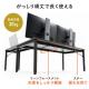 L字デスク L字型ローデスク パソコンデスク 木製 座デスク コーナーデスク 高さ可変5段階 幅120cm ホワイト