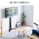 【セール】テレビスタンド(壁寄せ・ハイタイプ・32型・42型・55型対応・高さ調整可能・耐荷重40kg)