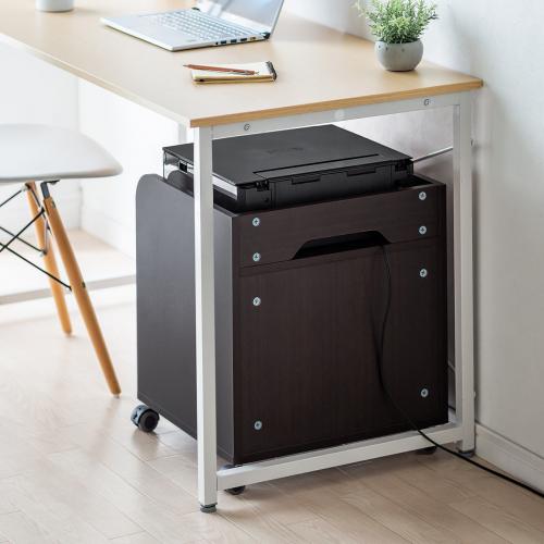 インクジェットプリンタ台 木目調 プリンタラック インクジェット複合