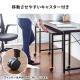 【アウトレット】キャスター付きサブデスク(パソコンデスク・作業台・拡張デスク・幅90cm・奥行35cm・高さ64cm/70cm・ブラウン・リモートワーク・在宅勤務)
