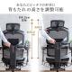 【アウトレット】メッシュチェア 耐荷重125kg シンクロロッキング スライド式薄型オットマン 座面スライド ランバーサポート ヘッドレスト 4Dアームレスト ハンガー付き 大型キャスター