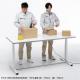 電動昇降作業台 電動昇降デスク スタンディングデスク 作業台 耐荷重100kg 幅180cm 奥行60cm