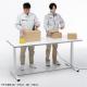 電動昇降作業台 電動昇降デスク スタンディングデスク 作業台 耐荷重100kg 幅180cm 奥行50cm