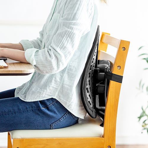 ランバーサポート(デュオレスト型・背もたれ・人間工学・姿勢矯正