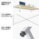 【アウトレット】シンプルワークデスク パソコンデスク 幅180cm 奥行60cm フリーアドレス テレワーク 在宅勤務 リモートワーク ライトブラウン