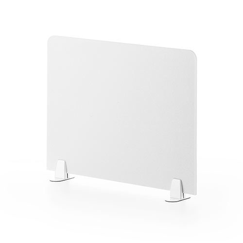 デスクトップパネル 幅60cm フェルト スタンド式 ホワイト 飛沫感染防止対策 100-DPT003W