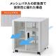19インチサーバーラック 小型 12U 幅60cm 高さ66cm 奥行60cm EIA規格 メッシュパネル 棚板×2枚 ホワイト