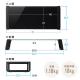 【アウトレット】モニター台 机上台 幅54.7cm 強化ガラス 耐荷重10kg モニター下収納 ブラック