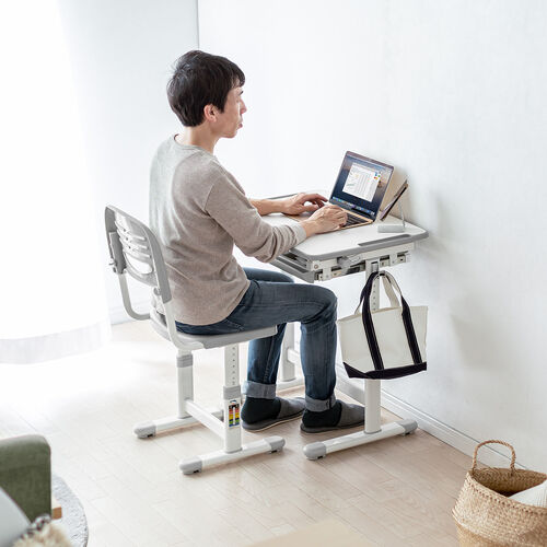 学習机 学習デスク 勉強机 椅子セット 高さ調整可能 引き出し付き 角度 