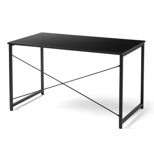 シンプルワークデスク 幅120cm 奥行70cm ブラック / 100-DESKF058BK