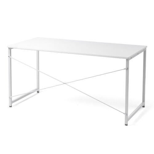 シンプルワークデスク 幅140cm 奥行70cm ホワイト / 100-DESKF059