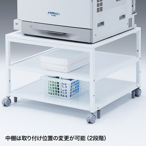 プリンター台(耐荷重80kg W700×D700×H500mm) / LPS-T7070L【デスク