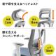 【アウトレット】メッシュチェア ハイバック ロッキング 収納式オットマン ランバーサポート ヘッドレスト ホワイトフレーム ブルー
