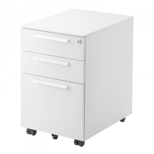 デスクワゴン 3段 ホワイト