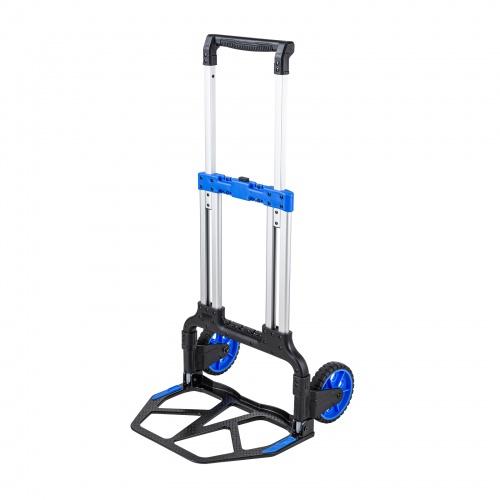 折りたたみ式キャリー アルミ 2輪 耐荷重125kg / CART-FA10BK【デスク 