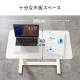 ソファサイドテーブル サイドテーブル ガス圧昇降テーブル 低床化キャスター 幅80cm 奥行40cm 昇降幅33cm ブラック