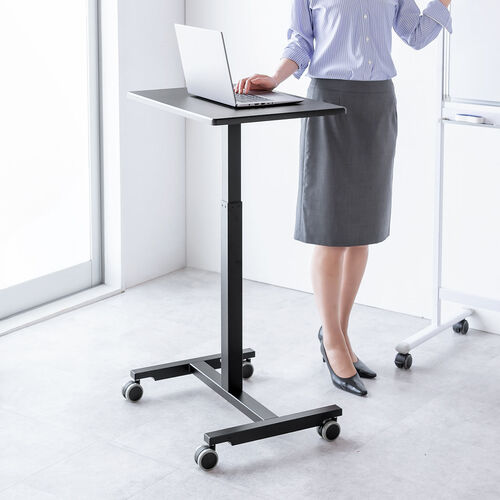 【引取先決まりました！】 スタンディングデスク コンパクト 昇降デスク デスク 幅62cm 奥行43cm 高さ76～110cm  机 テーブル スタンディングデスク コンパクト ガス圧昇降 幅62cm 奥行43cm 高さ76
