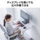 スタンディングデスク 上下昇降デスク ガス圧昇降 電源不要 昇降幅40cm 幅75cm 奥行50cm 腰痛軽減 ホワイト