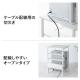 プリンタ台 シュレッダー収納ラック プリンタラック マルチラック オープンラック キャスター付 棚付 幅60cm×奥行60cm×高さ90cm