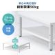 プリンタ台 卓上 レーザープリンター設置 クランプ固定 オフィス コンパクト2段 耐荷重50kg 52×52cm ホワイト