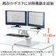 スタンディングデスク(高さ調整可能・ガス圧昇降・スタンドアップデスク・スマホ/タブレットスタンド付き・幅68cm)