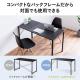 パソコンデスク デザインデスク ワークデスク 作業台 大理石調 幅120cm 奥行60cm
