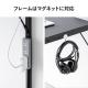 パソコンデスク デザインデスク ワークデスク 作業台 大理石調 幅120cm 奥行60cm