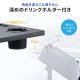 スタンディングデスク 昇降デスク ガス圧デスク 折りたたみテーブル 完成品出荷 落下防止ストッパー 天板角度調整可能 無段階調節 カップホルダー タブレットスタンド フック付き 薄さ16cm ブラック