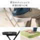 折りたたみチェア コンパクト 軽量 クッション パイプ 布 背もたれ 持ち運び キッチン ファブリック スリム 完成品