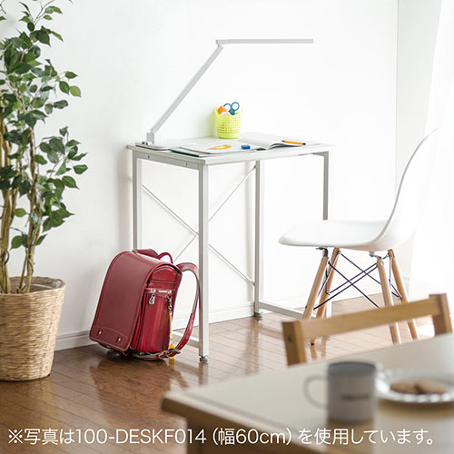 シンプルワークデスク 幅100cm 奥行45cm ホワイト / 100-DESKF016