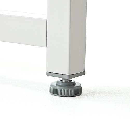 ホワイトシンプルデスク L字型脚 ホワイトシンプルデスク L字型脚