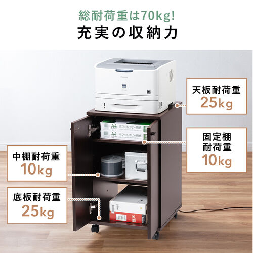 Amazon.co.jp: プリンター台 卓上収納 金属フレームプリンタ